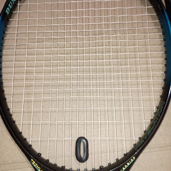Dynamic Black and Blue Tennis Racket - Picture 3 of 7
